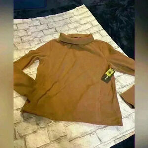 NWT women’s Eddie Bauer Tan Fleece Pullover Jacket with Pockets Size Small